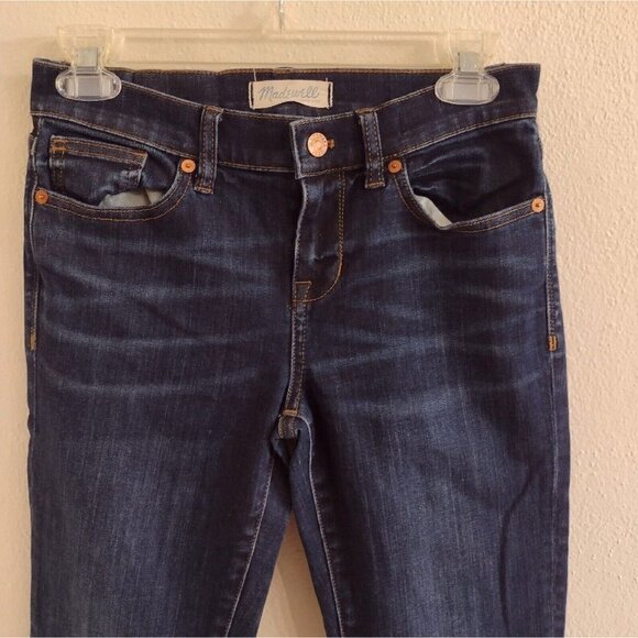 Madewell Super Skinny Womens 26 Denim Jeans Dark Wash Mid Rise - Picture 2 of 7